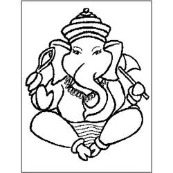 Malvorlage: Hinduistische Mythologie: Ganesha (Religion und Mythologie) #96863 - Kostenlose Malvorlagen zum Ausdrucken
