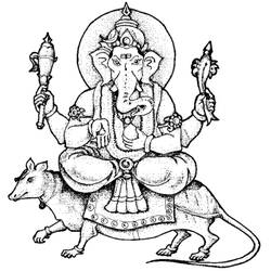 Malvorlage: Hinduistische Mythologie: Ganesha (Religion und Mythologie) #96876 - Kostenlose Malvorlagen zum Ausdrucken