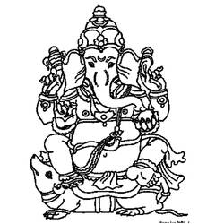 Malvorlage: Hinduistische Mythologie: Ganesha (Religion und Mythologie) #96878 - Kostenlose Malvorlagen zum Ausdrucken