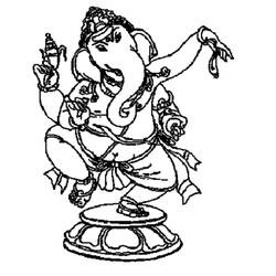 Malvorlage: Hinduistische Mythologie: Ganesha (Religion und Mythologie) #96888 - Kostenlose Malvorlagen zum Ausdrucken