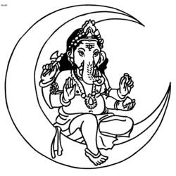 Malvorlage: Hinduistische Mythologie: Ganesha (Religion und Mythologie) #96903 - Kostenlose Malvorlagen zum Ausdrucken