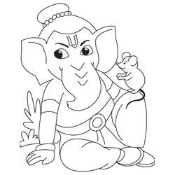 Malvorlage: Hinduistische Mythologie: Ganesha (Religion und Mythologie) #96915 - Kostenlose Malvorlagen zum Ausdrucken