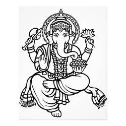 Malvorlage: Hinduistische Mythologie: Ganesha (Religion und Mythologie) #96917 - Kostenlose Malvorlagen zum Ausdrucken