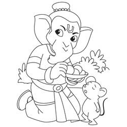 Malvorlage: Hinduistische Mythologie: Ganesha (Religion und Mythologie) #96922 - Kostenlose Malvorlagen zum Ausdrucken