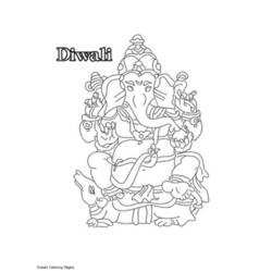 Malvorlage: Hinduistische Mythologie: Ganesha (Religion und Mythologie) #96925 - Kostenlose Malvorlagen zum Ausdrucken