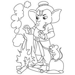 Malvorlage: Hinduistische Mythologie: Ganesha (Religion und Mythologie) #96929 - Kostenlose Malvorlagen zum Ausdrucken