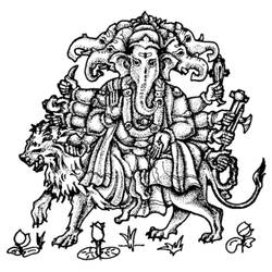 Malvorlage: Hinduistische Mythologie: Ganesha (Religion und Mythologie) #96958 - Kostenlose Malvorlagen zum Ausdrucken