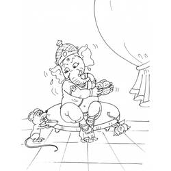 Malvorlage: Hinduistische Mythologie: Ganesha (Religion und Mythologie) #96981 - Kostenlose Malvorlagen zum Ausdrucken