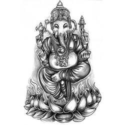 Malvorlage: Hinduistische Mythologie: Ganesha (Religion und Mythologie) #97043 - Kostenlose Malvorlagen zum Ausdrucken