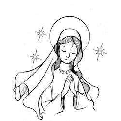 Malvorlage: Unsere Liebe Frau von Lourdes (Religion und Mythologie) #193950 - Kostenlose Malvorlagen zum Ausdrucken