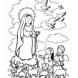 Malvorlage: Unsere Liebe Frau von Lourdes (Religion und Mythologie) #193951 - Kostenlose Malvorlagen zum Ausdrucken