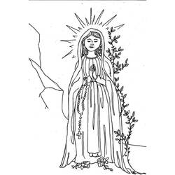 Malvorlage: Unsere Liebe Frau von Lourdes (Religion und Mythologie) #193952 - Kostenlose Malvorlagen zum Ausdrucken