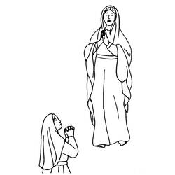 Malvorlage: Unsere Liebe Frau von Lourdes (Religion und Mythologie) #193957 - Kostenlose Malvorlagen zum Ausdrucken