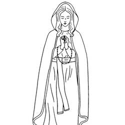 Malvorlage: Unsere Liebe Frau von Lourdes (Religion und Mythologie) #193959 - Kostenlose Malvorlagen zum Ausdrucken