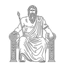 Malvorlage: Zeus (Religion und Mythologie) #219480 - Kostenlose Malvorlagen zum Ausdrucken