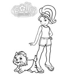 Zeichnungen zum Ausmalen: Polly Pocket - Kostenlose Malvorlagen zum Ausdrucken