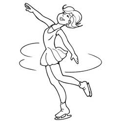 Malvorlage: Schlittschuhlaufen (Sport) #207306 - Kostenlose Malvorlagen zum Ausdrucken