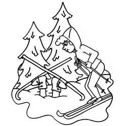 Malvorlage: Ski (Sport) #198414 - Kostenlose Malvorlagen zum Ausdrucken