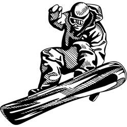 Malvorlage: Snowboard (Sport) #143934 - Kostenlose Malvorlagen zum Ausdrucken