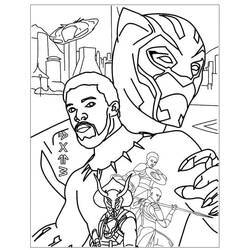 Malvorlage: Black Panther (Superhelden und Superschurken) #176305 - Kostenlose Malvorlagen zum Ausdrucken