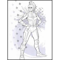 Malvorlage: Captain Marvel (Superhelden und Superschurken) #200043 - Kostenlose Malvorlagen zum Ausdrucken