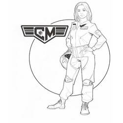 Malvorlage: Captain Marvel (Superhelden und Superschurken) #200044 - Kostenlose Malvorlagen zum Ausdrucken