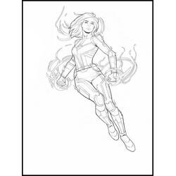 Malvorlage: Captain Marvel (Superhelden und Superschurken) #200047 - Kostenlose Malvorlagen zum Ausdrucken