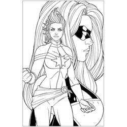 Malvorlage: Captain Marvel (Superhelden und Superschurken) #200050 - Kostenlose Malvorlagen zum Ausdrucken