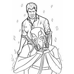 Malvorlage: Deadpool und Wolverine (Superhelden und Superschurken) #219334 - Kostenlose Malvorlagen zum Ausdrucken