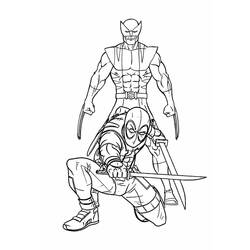 Malvorlage: Deadpool und Wolverine (Superhelden und Superschurken) #219351 - Kostenlose Malvorlagen zum Ausdrucken