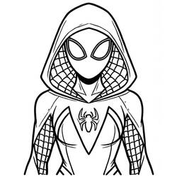 Zeichnungen zum Ausmalen: Geister-Spinne - Kostenlose Malvorlagen zum Ausdrucken