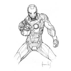 Malvorlage: Iron Man (Superhelden und Superschurken) #80535 - Kostenlose Malvorlagen zum Ausdrucken