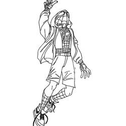 Malvorlage: Miles Morales (Superhelden und Superschurken) #212112 - Kostenlose Malvorlagen zum Ausdrucken