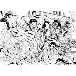 Malvorlage: Rächer (Superhelden und Superschurken) #74074 - Kostenlose Malvorlagen zum Ausdrucken