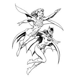 Malvorlage: Supergirl (Superhelden und Superschurken) #83966 - Kostenlose Malvorlagen zum Ausdrucken