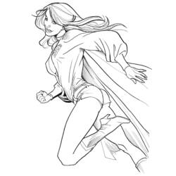 Malvorlage: Supergirl (Superhelden und Superschurken) #84053 - Kostenlose Malvorlagen zum Ausdrucken
