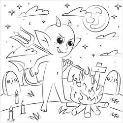 Malvorlage: Teufel (Superhelden und Superschurken) #204138 - Kostenlose Malvorlagen zum Ausdrucken