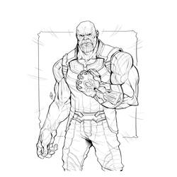 Malvorlage: Thanos (Superhelden und Superschurken) #206594 - Kostenlose Malvorlagen zum Ausdrucken