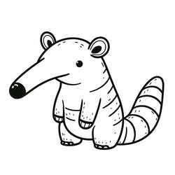 Malvorlage: Ameisenbär (Tiere) #219644 - Kostenlose Malvorlagen zum Ausdrucken