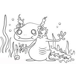 Malvorlage: Axolotl (Tiere) #184570 - Kostenlose Malvorlagen zum Ausdrucken