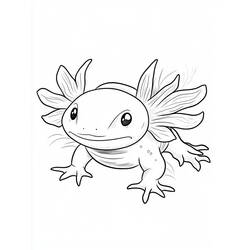 Malvorlage: Axolotl (Tiere) #220214 - Kostenlose Malvorlagen zum Ausdrucken