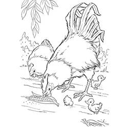 Malvorlage: Henne und Küken (Tiere) #193187 - Kostenlose Malvorlagen zum Ausdrucken