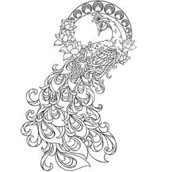 Malvorlage: Pfau (Tiere) #197575 - Kostenlose Malvorlagen zum Ausdrucken