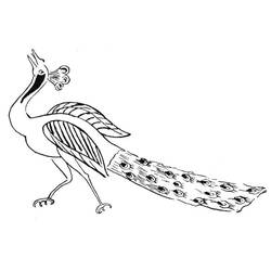 Malvorlage: Pfau (Tiere) #197583 - Kostenlose Malvorlagen zum Ausdrucken