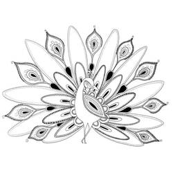 Malvorlage: Pfau (Tiere) #197616 - Kostenlose Malvorlagen zum Ausdrucken