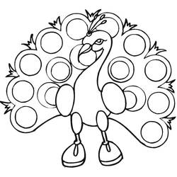 Malvorlage: Pfau (Tiere) #197618 - Kostenlose Malvorlagen zum Ausdrucken