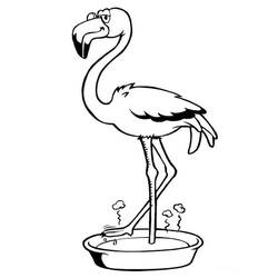 Malvorlage: Rosa Flamingo (Tiere) #198753 - Kostenlose Malvorlagen zum Ausdrucken