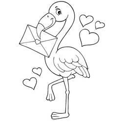 Malvorlage: Rosa Flamingo (Tiere) #198763 - Kostenlose Malvorlagen zum Ausdrucken