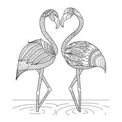 Malvorlage: Rosa Flamingo (Tiere) #198790 - Kostenlose Malvorlagen zum Ausdrucken