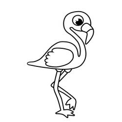 Malvorlage: Rosa Flamingo (Tiere) #198795 - Kostenlose Malvorlagen zum Ausdrucken